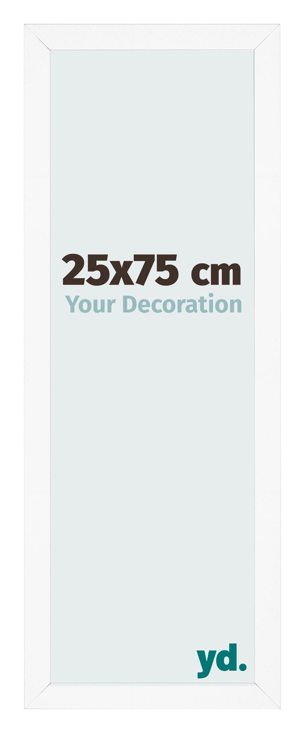 Photo Frame 25x75 cm White Matte MDF Bologna Front Size | Yourdecoration.com