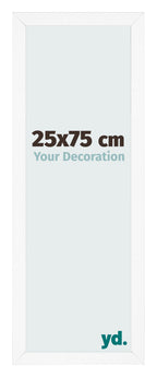 Photo Frame 25x75 cm White Matte MDF Bologna Front Size | Yourdecoration.com