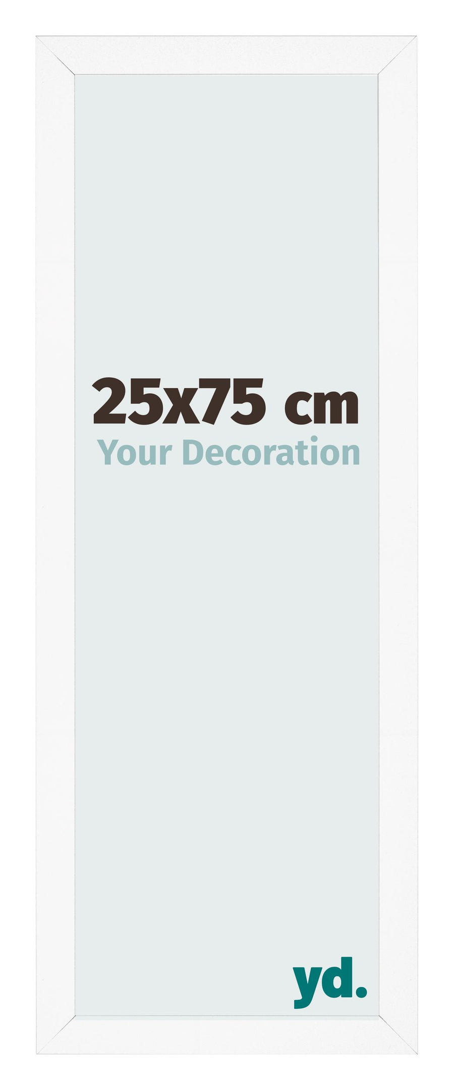 Photo Frame 25x75 cm White Matte MDF Bologna Front Size | Yourdecoration.com