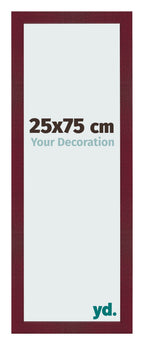 Photo Frame 25x75 cm Wine Red Swept MDF Bologna Front Size | Yourdecoration.com
