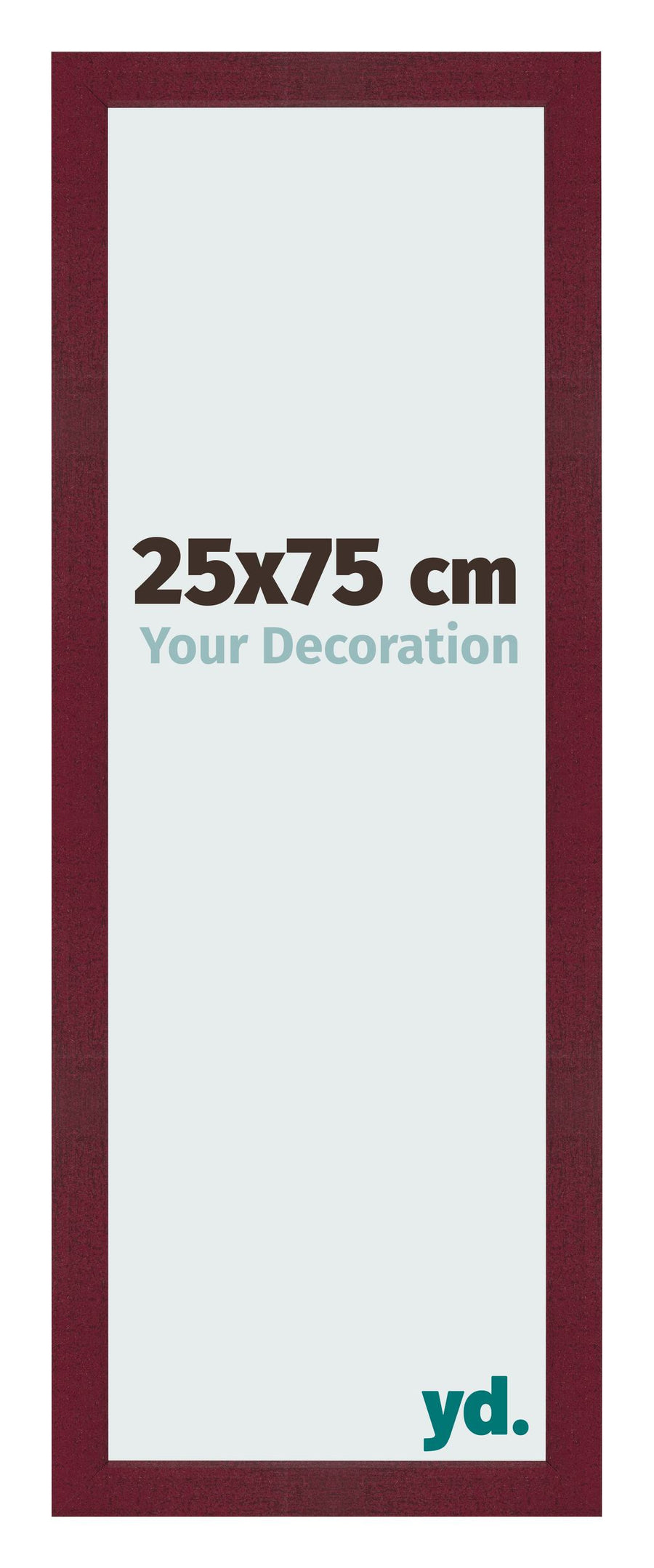 Photo Frame 25x75 cm Wine Red Swept MDF Bologna Front Size | Yourdecoration.com