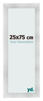 Photo Frame 25x75cm Aluminum Brushed MDF Pisa Front Size | Yourdecoration.com