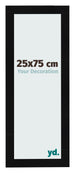Photo Frame 25x75cm Black Silver Polished MDF Pisa Front Size | Yourdecoration.com