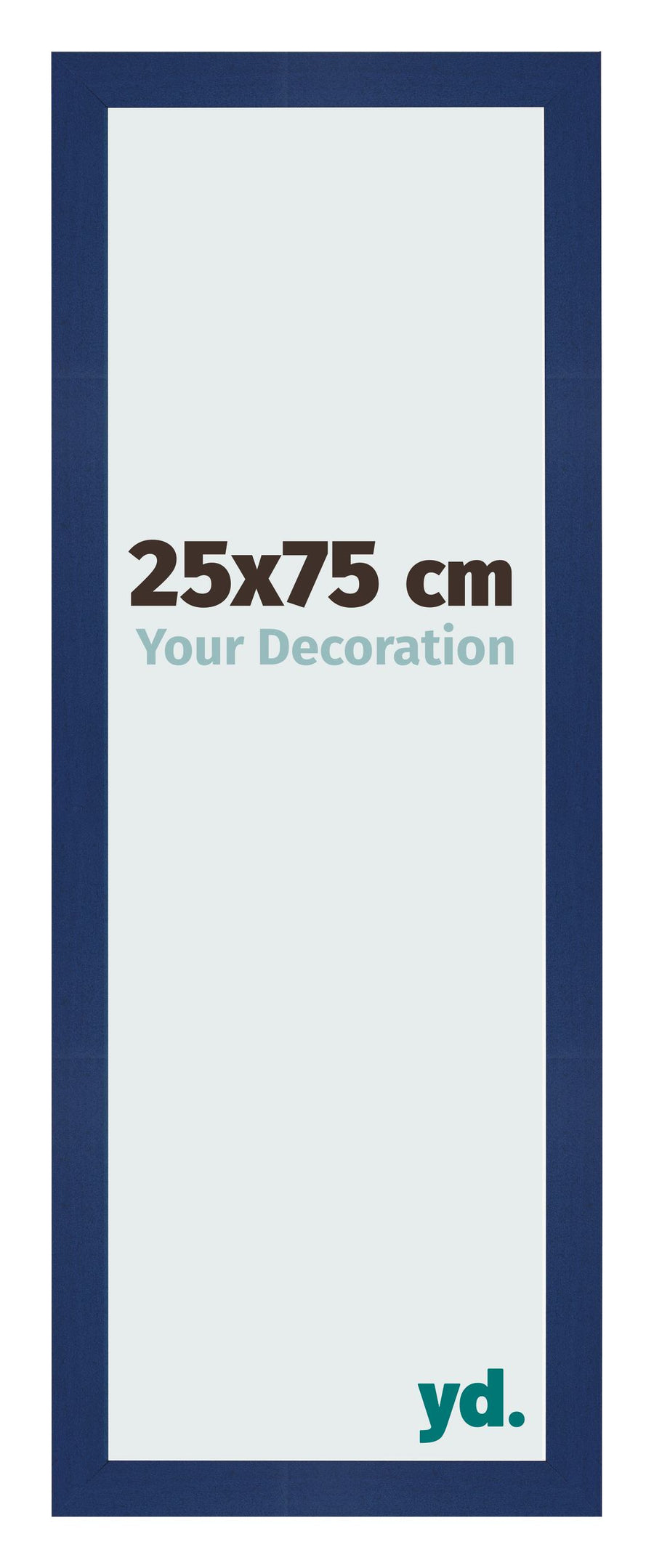 Photo Frame 25x75cm Dark Blue Swept MDF Bologna Front Size | Yourdecoration.com