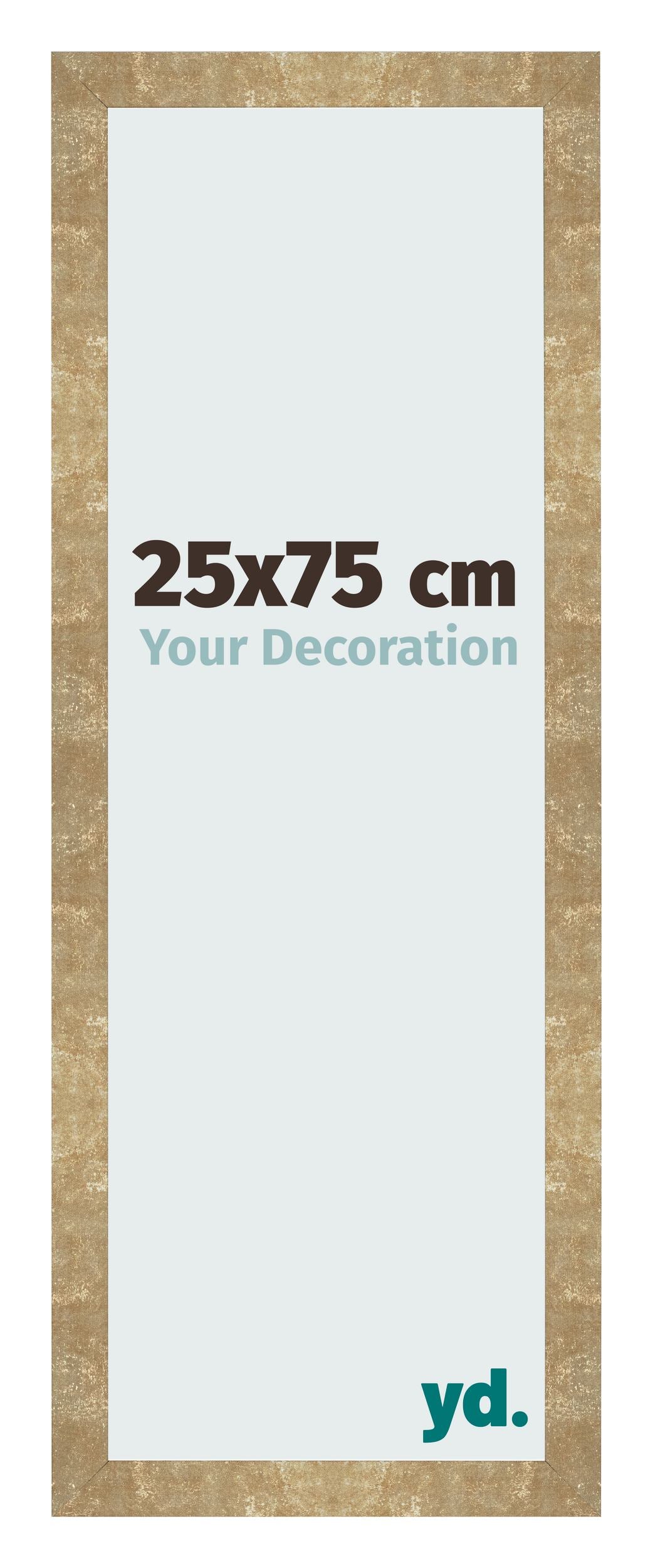Photo Frame 25x75cm Gold Antique MDF Bologna Front Size | Yourdecoration.com