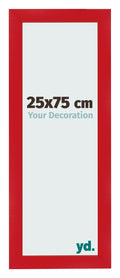 Photo Frame 25x75cm Red MDF Pisa Front Size | Yourdecoration.com