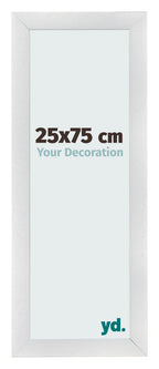 Photo Frame 25x75cm Silver Black Swept MDF Pisa Front Size | Yourdecoration.com