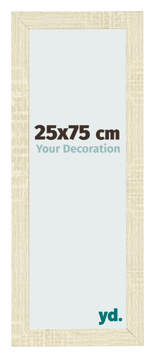 Photo Frame 25x75cm Sonoma Oak MDF Pisa Front Size | Yourdecoration.com