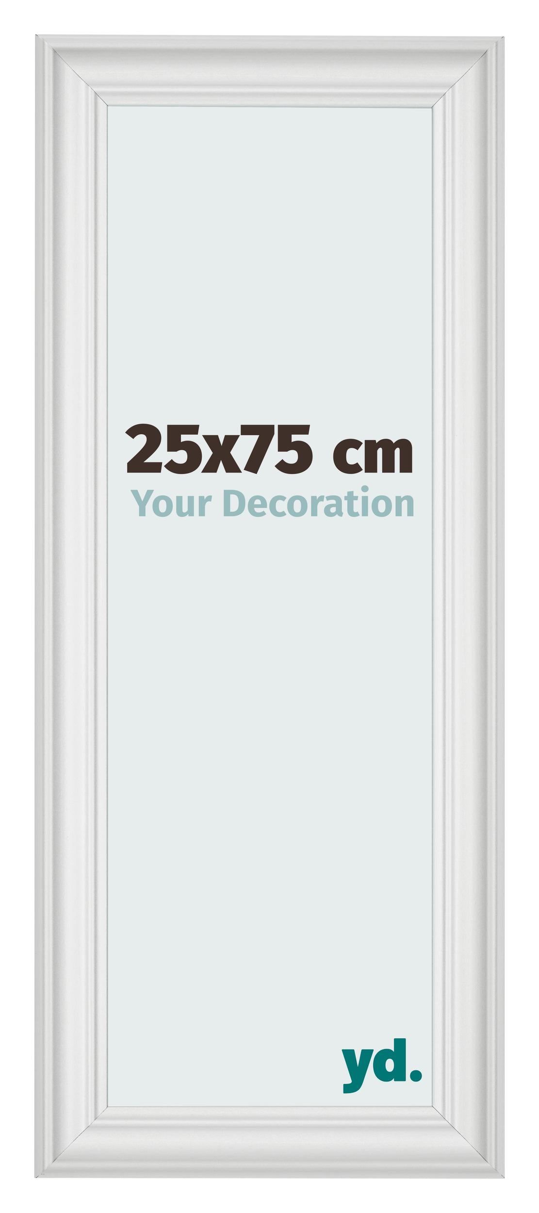 Photo Frame 25x75cm White Swept MDF Lazio Front Size | Yourdecoration.com