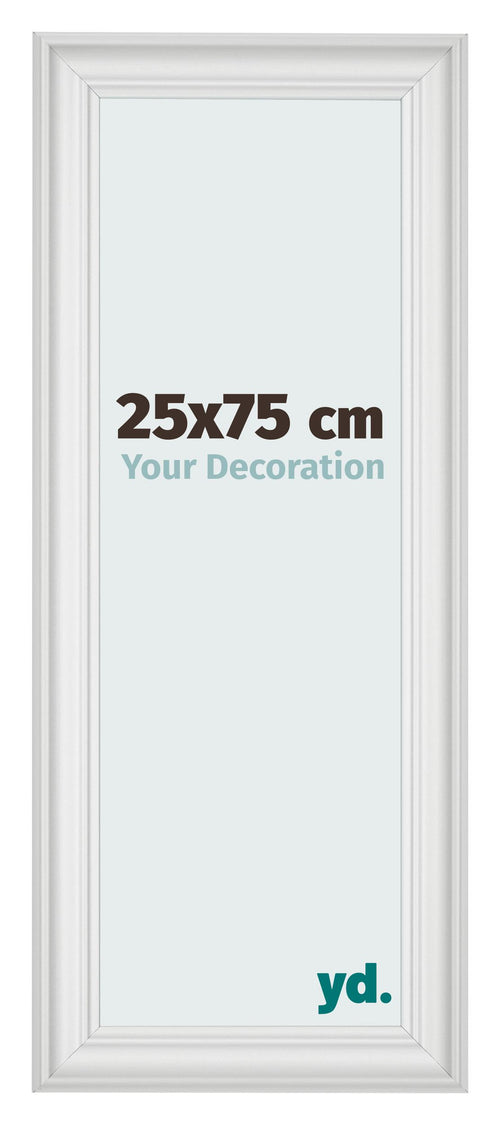 Photo Frame 25x75cm White Swept MDF Lazio Front Size | Yourdecoration.com