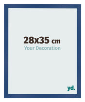 Photo Frame 28x35 cm Dark Blue MDF Bologna Front Size | Yourdecoration.com