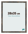 Photo Frame 28x35 cm Oxidized Metal MDF Bologna Front Size | Yourdecoration.com