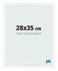 Photo Frame 28x35 cm White High Gloss MDF Bologna Front Size | Yourdecoration.com