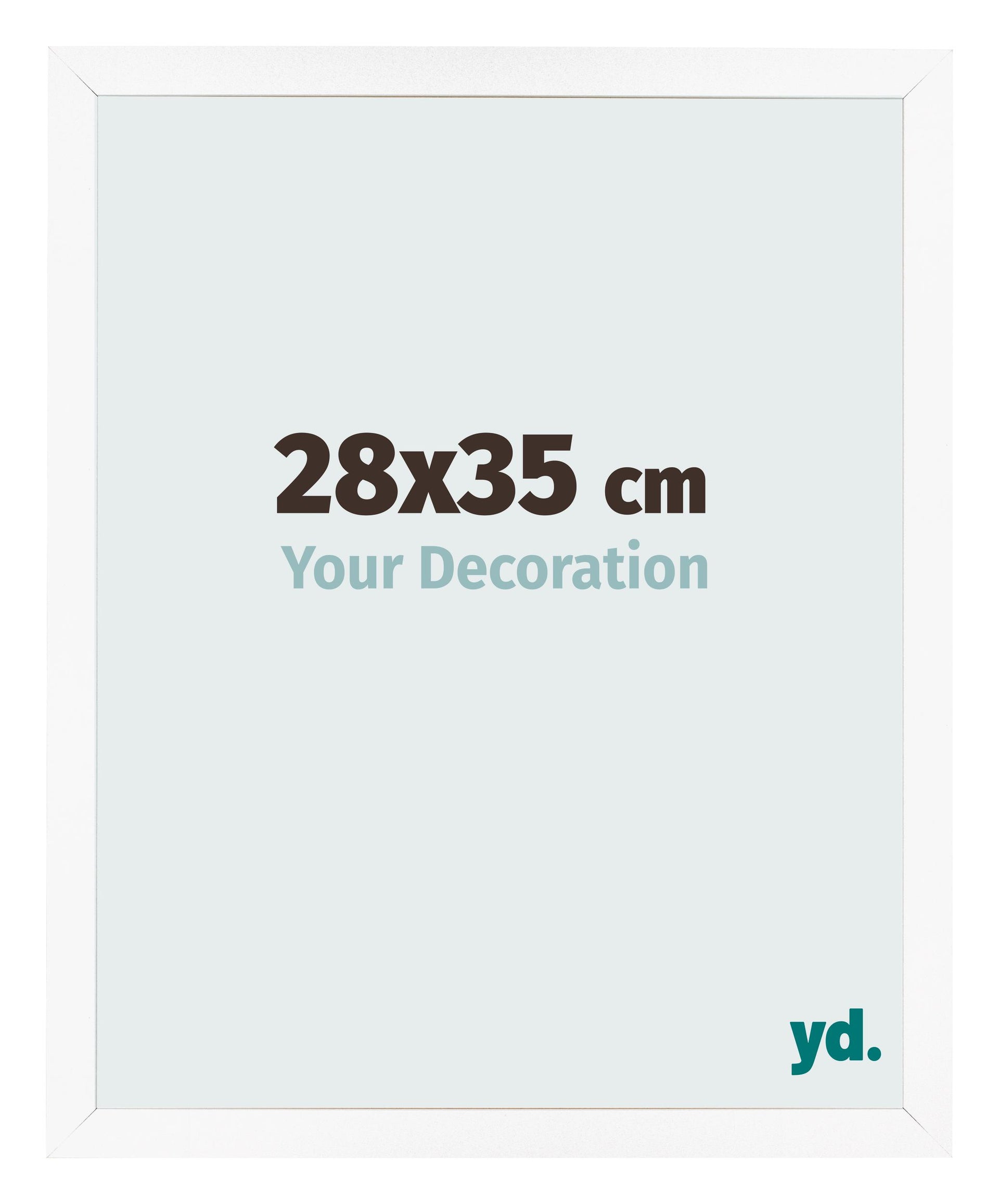 Photo Frame 28x35 cm White Matte MDF Bologna Front Size | Yourdecoration.com