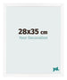 Photo Frame 28x35 cm White Matte MDF Bologna Front Size | Yourdecoration.com