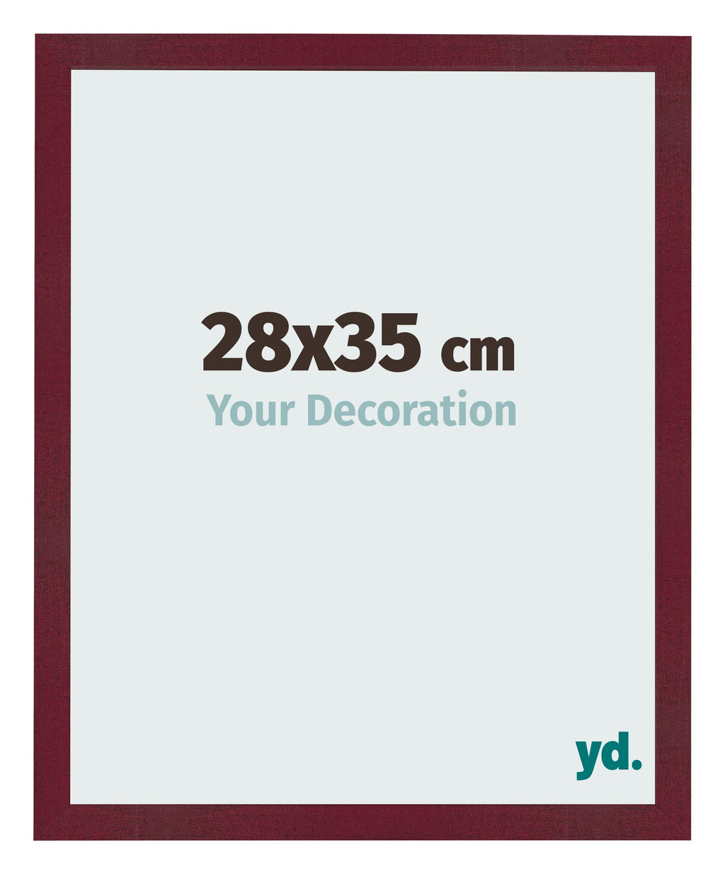 Photo Frame 28x35 cm Wine Red Swept MDF Bologna Front Size | Yourdecoration.com