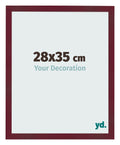 Photo Frame 28x35 cm Wine Red Swept MDF Bologna Front Size | Yourdecoration.com