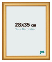 Photo Frame 28x35cm Gold Matte MDF Lazio Front Size | Yourdecoration.com
