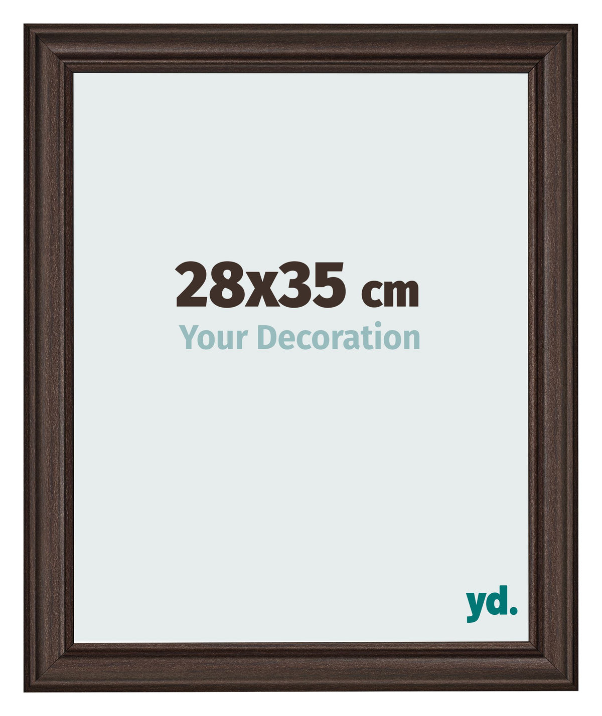 Photo Frame 28x35cm Oak Dark MDF Lazio Front Size | Yourdecoration.com