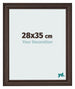 Photo Frame 28x35cm Oak Dark MDF Lazio Front Size | Yourdecoration.com