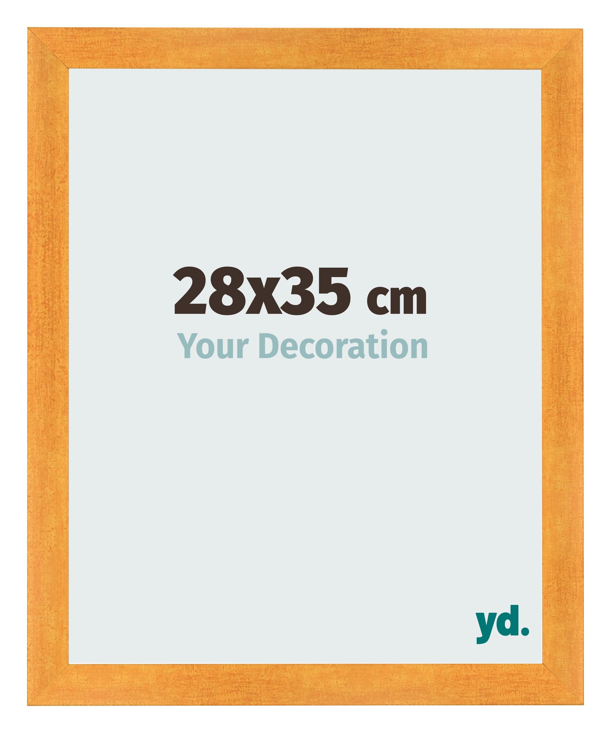 Photo Frame 28x35cm Orange MDF Pisa Front Size | Yourdecoration.com