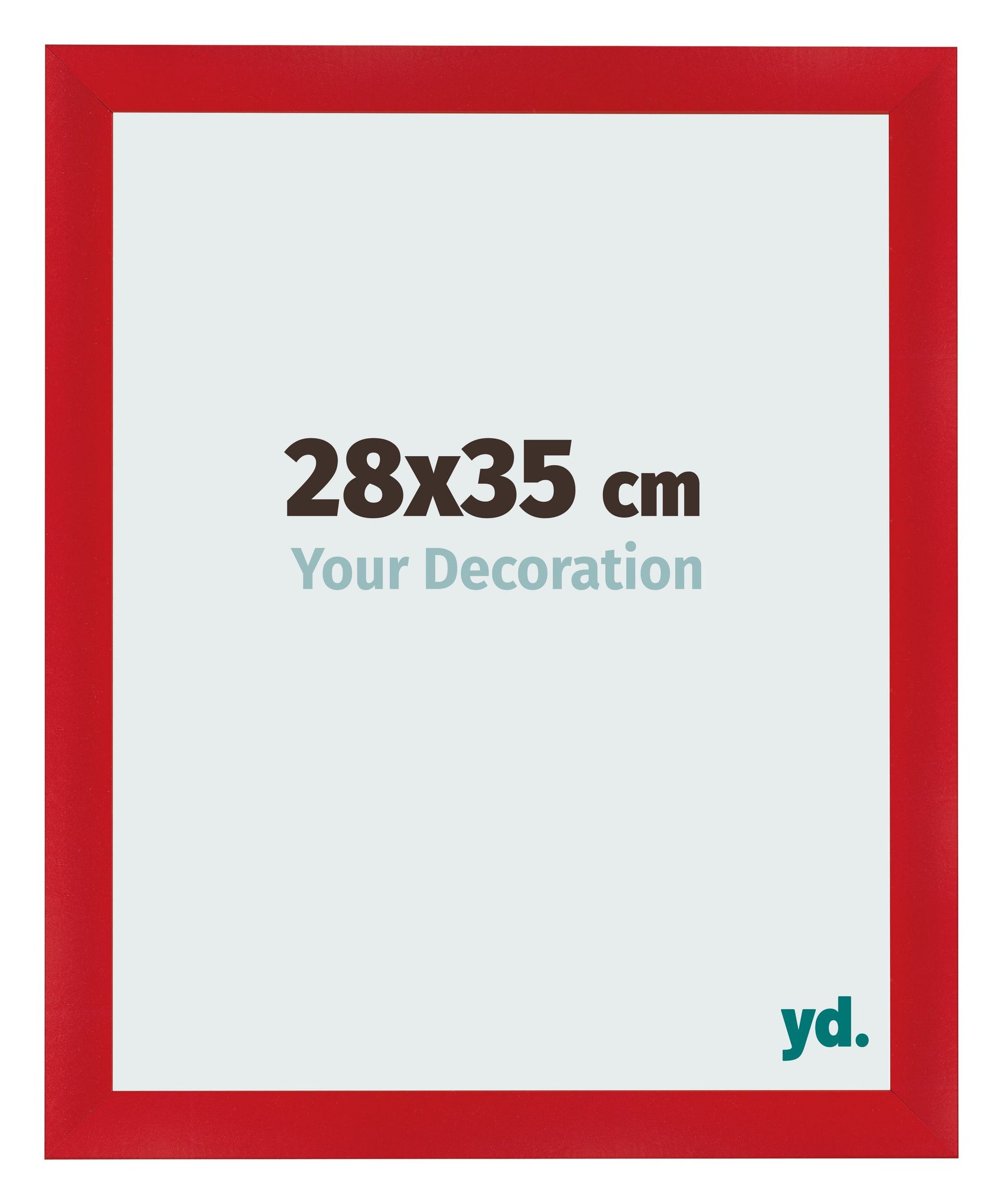 Photo Frame 28x35cm Red MDF Pisa Front Size | Yourdecoration.com