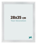 Photo Frame 28x35cm Silver Black Swept MDF Pisa Front Size | Yourdecoration.com