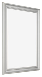 Photo Frame 28x35cm Silver Matte MDF Lazio Front Oblique | Yourdecoration.com