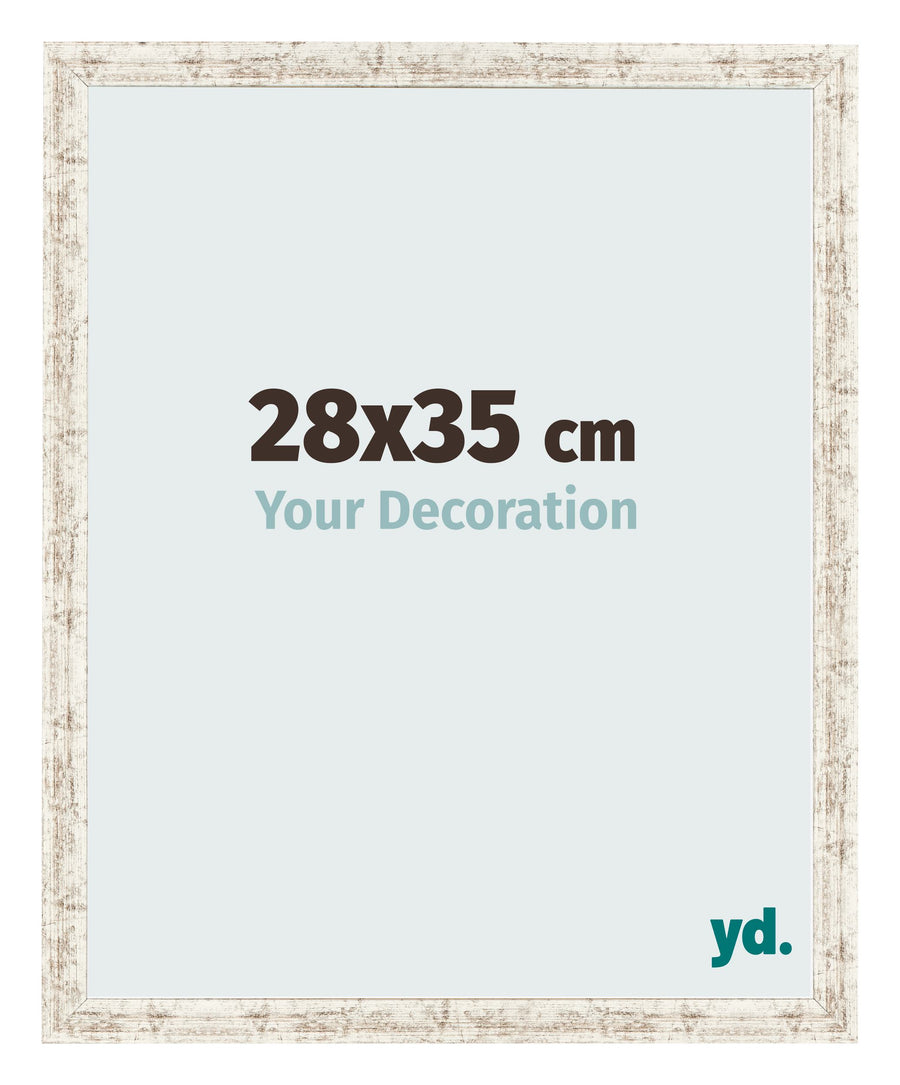 Photo Frame 28x35cm White Vintage MDF Bologna Front Size | Yourdecoration.com