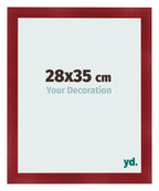 Photo Frame 28x35cm Wine Red Swept MDF Pisa Front Size | Yourdecoration.com