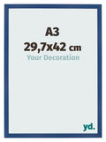 Photo Frame 29 7x42 cm A3 Dark Blue MDF Bologna Front Size | Yourdecoration.com