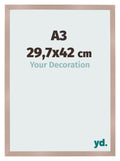 Photo Frame 29 7x42 cm A3 Dusty Pink MDF Bologna Front Size | Yourdecoration.com