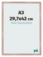 Photo Frame 29 7x42 cm A3 Dusty Pink MDF Bologna Front Size | Yourdecoration.com