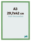 Photo Frame 29 7x42 cm A3 Green MDF Bologna Front Size | Yourdecoration.com