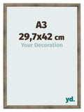 Photo Frame 29 7x42 cm A3 Metal Vintage MDF Bologna Front Size | Yourdecoration.com