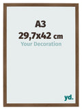 Photo Frame 29 7x42 cm A3 Oak Rustic MDF Bologna Front Size | Yourdecoration.com