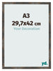 Photo Frame 29 7x42 cm A3 Oxidized Metal MDF Bologna Front Size | Yourdecoration.com