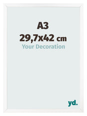 Photo Frame 29 7x42 cm A3 White Matte MDF Bologna Front Size | Yourdecoration.com