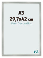 Photo Frame 29 7x42cm A3 Aluminum Brushed MDF Bologna Front Size | Yourdecoration.com