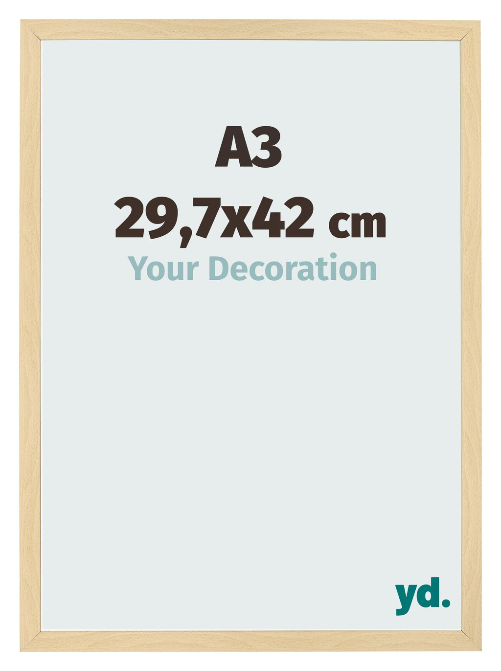 Photo Frame 29 7x42cm A3 Beech Design MDF Bologna Front Size | Yourdecoration.com