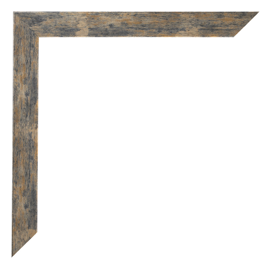 Photo Frame 29 7x42cm A3 Blue Gold Melange MDF Bologna Detail Corner | Yourdecoration.com