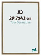 Photo Frame 29 7x42cm A3 Bronze Design MDF Bologna Front Size | Yourdecoration.com