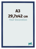 Photo Frame 29 7x42cm A3 Dark Blue Swept MDF Bologna Front Size | Yourdecoration.com