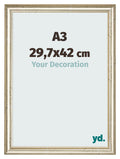Photo Frame 29 7x42cm A3 Metallic Gloss MDF Lazio Front Size | Yourdecoration.com