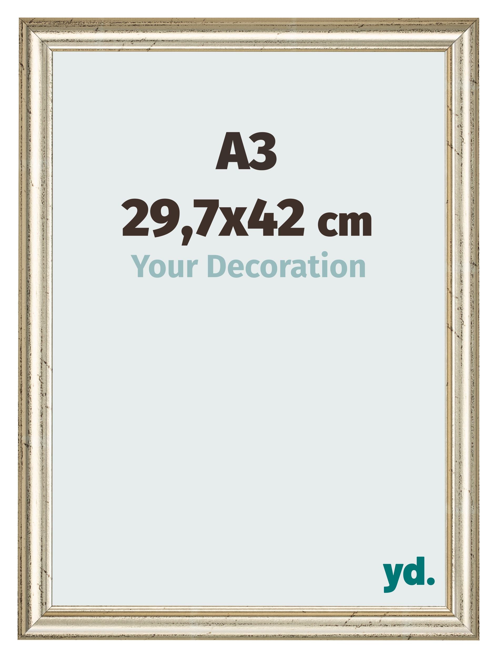 Photo Frame 29 7x42cm A3 Metallic Gloss MDF Lazio Front Size | Yourdecoration.com