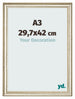 Photo Frame 29 7x42cm A3 Metallic Gloss MDF Lazio Front Size | Yourdecoration.com