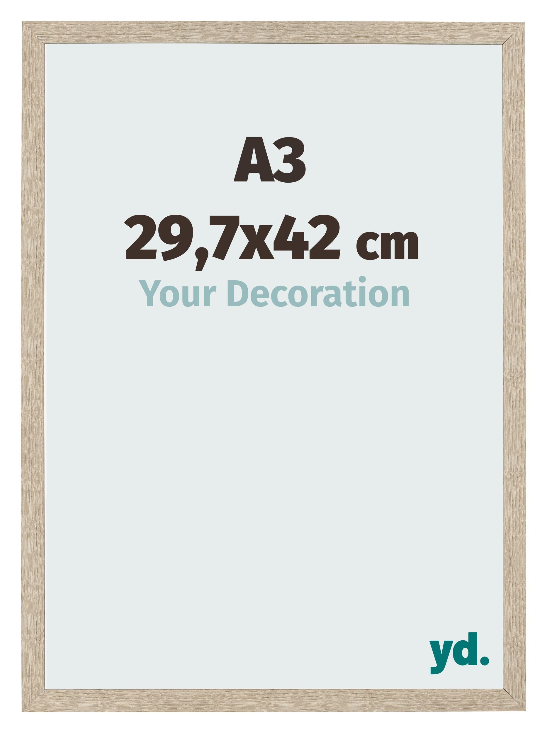 Photo Frame 29 7x42cm A3 Sonoma Oak MDF Bologna Front Size | Yourdecoration.com