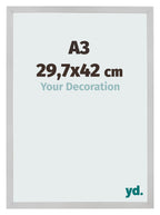 Photo Frame 29 7x42cm A3 Stainless Steel MDF Bologna Front Size | Yourdecoration.com