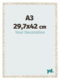 Photo Frame 29 7x42cm A3 White Vintage MDF Bologna Front Size | Yourdecoration.com