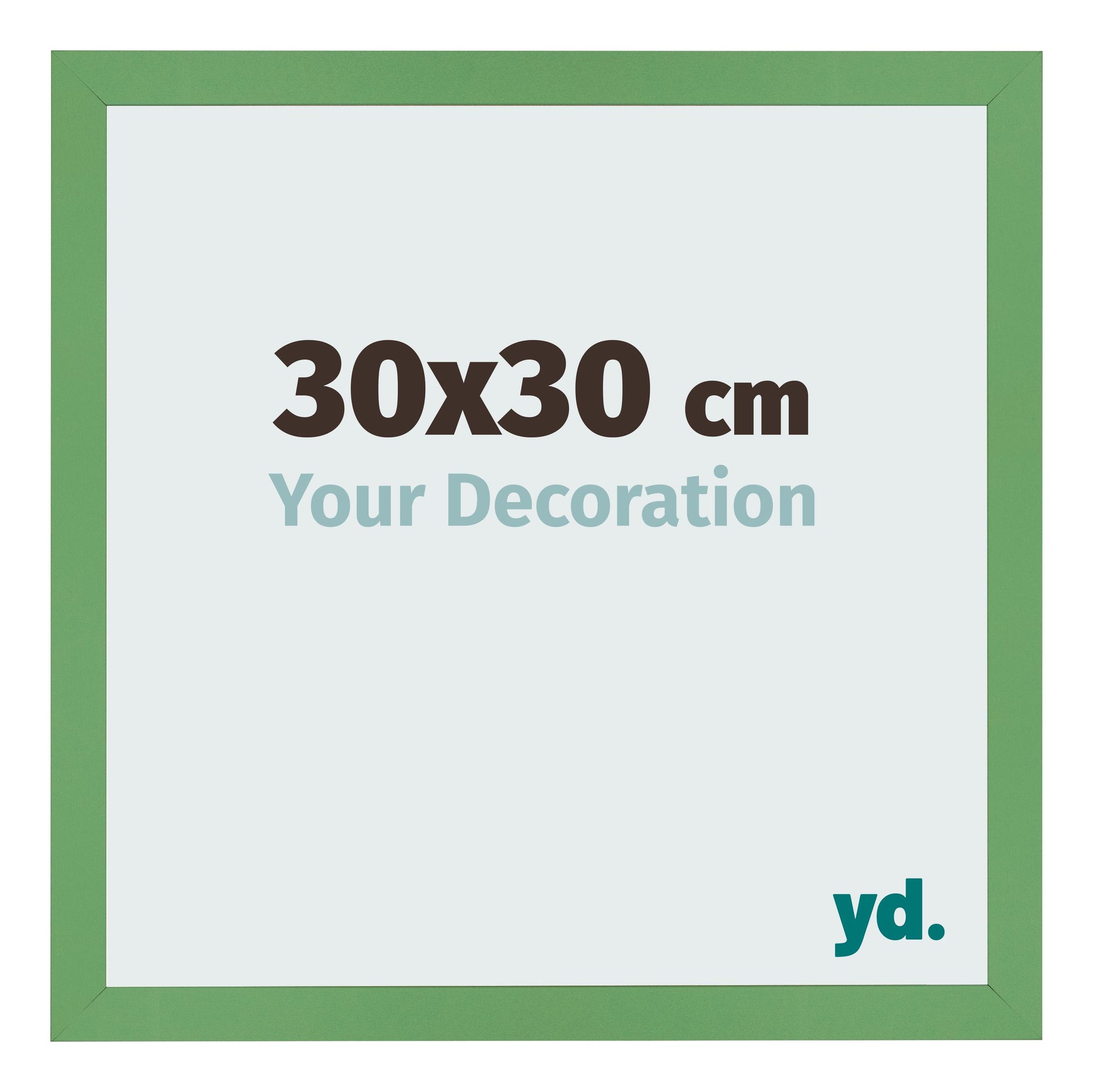 Photo Frame 30x30 cm Green MDF Bologna Front Size | Yourdecoration.com